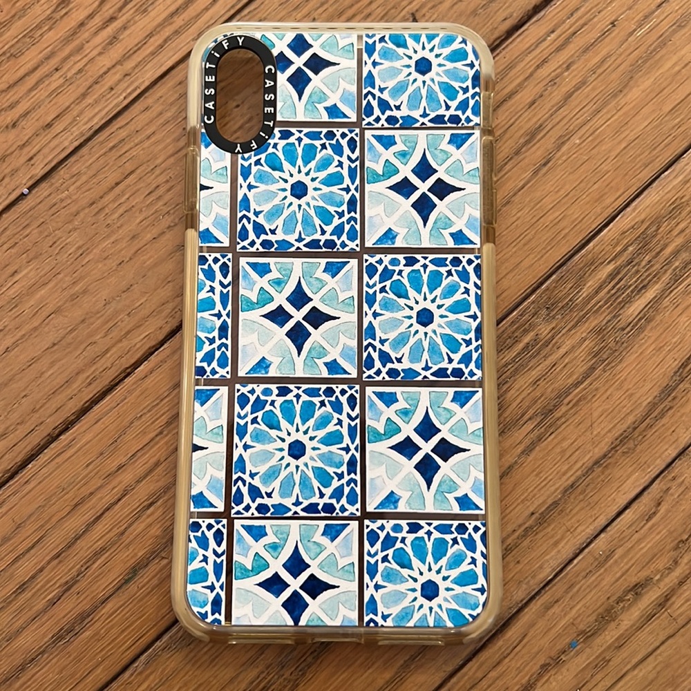 iPhone XS Max Moroccan tile phone case